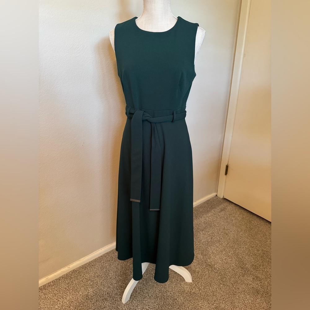 Calvin Klein Forest Green Midi Dress
